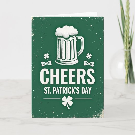 Emerald Beer Cheers Pattern Card Kaart (Voorkant)
