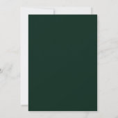 Emerald Bloom Romance Bruiloft Kaart (Achterkant)