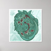 Emerald Blossoms Canvas Afdruk (Voorkant)