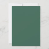 Emerald Blush Bloem Bruiloft Kaart (Achterkant)