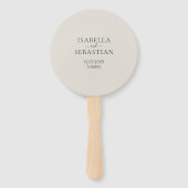 Emerald Blush Wedding Handwaaier (Voorkant)