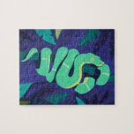 Emerald Boa Snake dans une jungle moderne<br><div class="desc">Profitez d'un grand puzzle avec ce serpent de boa émeraude dans la jungle.</div>