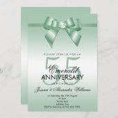 Emerald Boog & Lint 55e trouwjubileum Kaart (Voorkant / Achterkant)