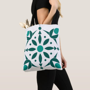 Emerald Botanical Symmetry-Canvas tas