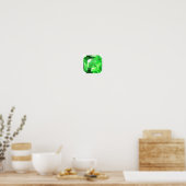 Emerald, Bright Green Poster (Keuken)