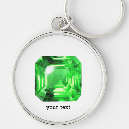 Emerald, Bright Green Sleutelhanger (Voorkant)