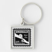 Emerald bruiloft 55 jaar sleutelhanger (Voorkant)