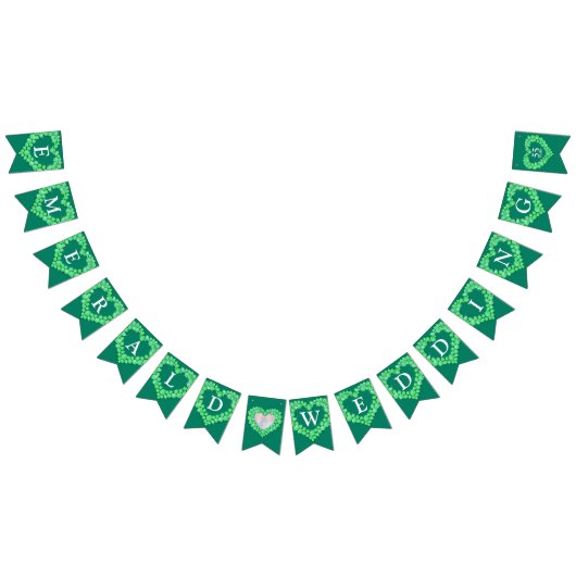 Emerald bruiloft 55e verjaardag aangepaste foto vlaggetjes (Alle)
