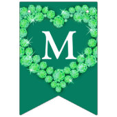 Emerald bruiloft 55e verjaardag aangepaste foto vlaggetjes (Tweede vlag)