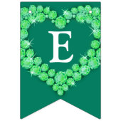 Emerald bruiloft 55e verjaardag aangepaste foto vlaggetjes (Eerste vlag)