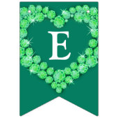 Emerald bruiloft 55e verjaardag aangepaste foto vlaggetjes (Derde vlag)