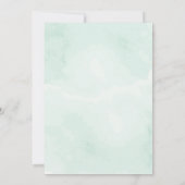 Emerald Butterfly Quinceanera uitnodiging (Achterkant)