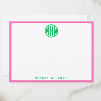 Emerald Circle Monogram Lettertype #5DS DIY BG Hee Bedankkaart