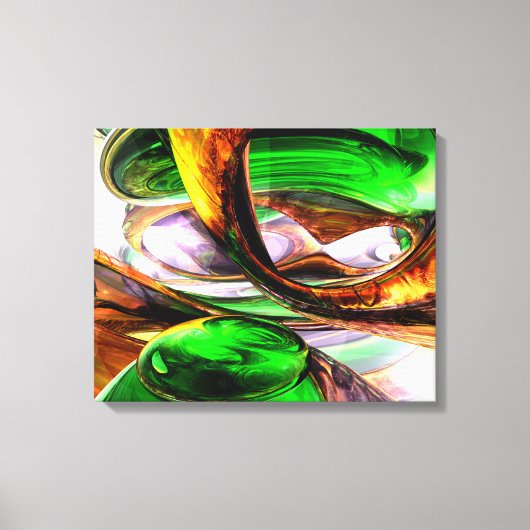 Emerald City Abstract Canvas Afdruk (Voorkant)