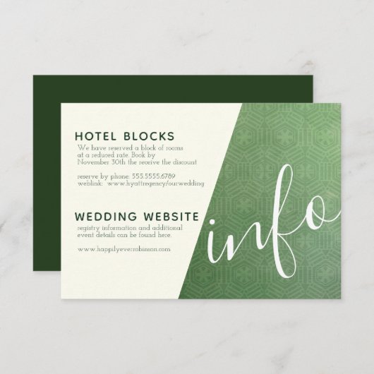 Emerald City Info Kaart (Voorkant / Achterkant)