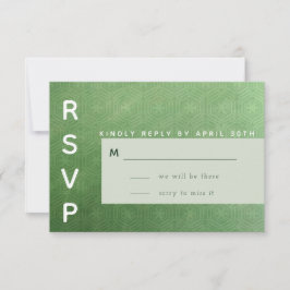Emerald City RSVP-kaart RSVP Kaartje
