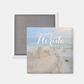 Emerald Coast, Florida Beach Castle Magneet (Voorkant / Achterkant)