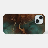 Emerald & Copper Marble Luxe Phone Case (Verso Horizontal)