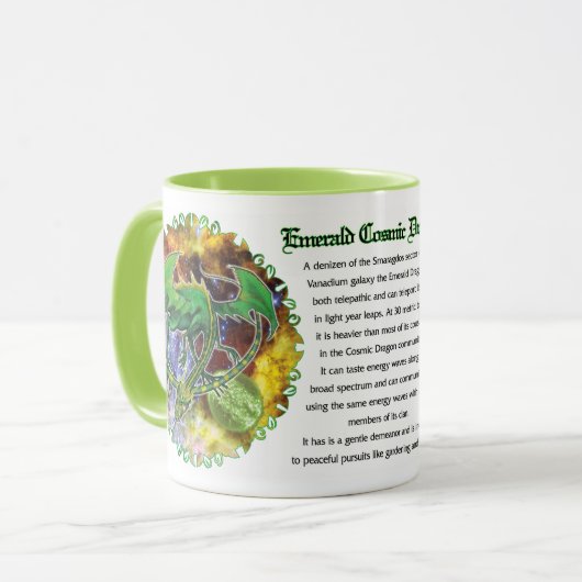 Emerald Cosmic Dragon Mok (Voorkant links)