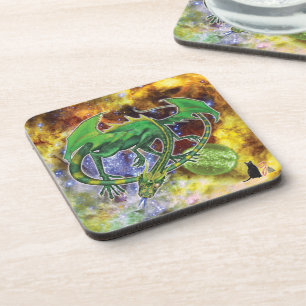 Emerald Cosmic Dragon Onderzetter