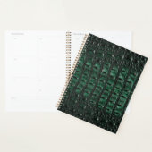 Emerald Crocodile Leather Luxury Exotic Skin (Devant avec enveloppe)