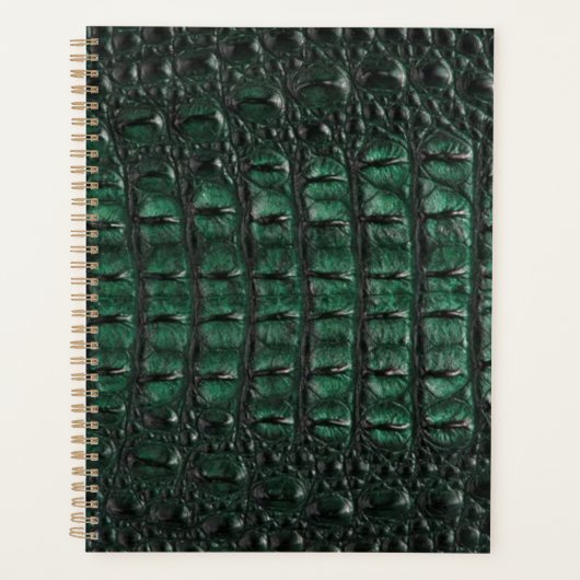 Emerald Crocodile Leather Luxury Exotic Skin (Devant)