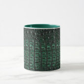 Emerald Crocodile Leather Luxury Exotic Skin Mok (Midden)