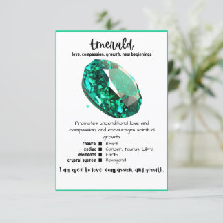 Emerald Crystal Betekenis Kaart