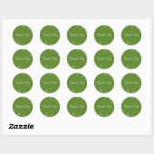 Emerald Daisy Delight Ronde Sticker (Vel)