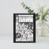 Emerald Dawn Hoesje, zwart en wit Briefkaart (Staand voorkant)