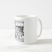 Emerald Dawn Hoesje, zwart en wit Koffiemok (Voorkant rechts)