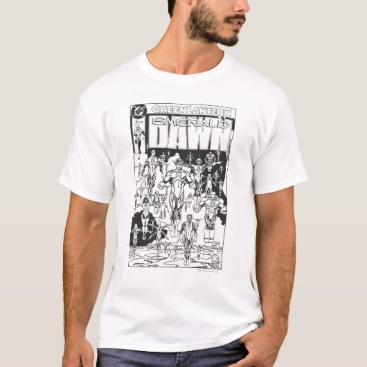 Emerald Dawn Hoesje, zwart en wit T-shirt (Voorkant)