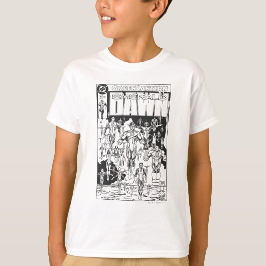 Emerald Dawn Hoesje, zwart en wit T-shirt (Voorkant)