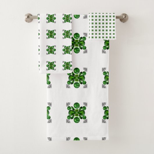 Emerald Diamond Gemstone Art Green (En situation)