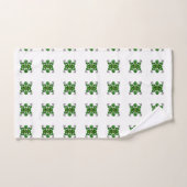 Emerald Diamond Gemstone Art Green (Serviette à main)