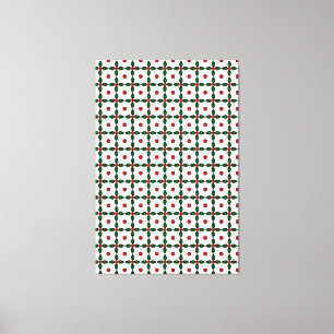 Emerald Diamond Gemstone Art Green Canvas Afdruk