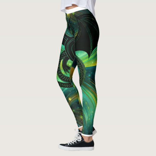 Emerald Dragon Leggings (Gauche)