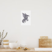 emerald dragon poster (Keuken)