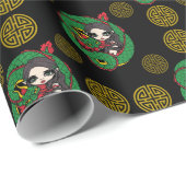 Emerald Dragon Wrapping Papier (Rol Hoek)