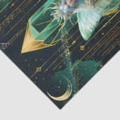 Emerald Dreams Fantasy Forest Queen Decoupage Tissuepapier (Detail)