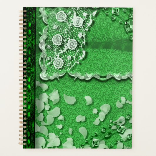 Emerald Dreams Trompe L'oeil Junk Journal Style (Devant)