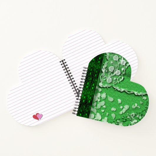 Emerald Dreams Trompe L'oeil Junk Journal Style  Notitieboek (Binnen)