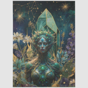 Emerald Dromen Fantasy Forest Koningin Decoupage Tissuepapier