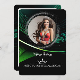 Emerald Dust Premium Pageant Promo Card Kaart