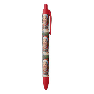 Emerald Eenvoudig Schattig Kerstmeisje Zwarte Inkt Pen
