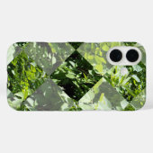 Emerald Elegance: groene bladeren in diamantvorm, Case-Mate iPhone Case (Achterkant (horizontaal))