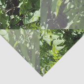 Emerald Elegance: groene bladeren in diamantvorm, Tissuepapier (Detail)