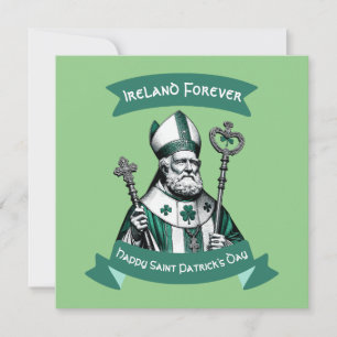 Emerald Elegance: St. Patrick's Day Bisschop kaart