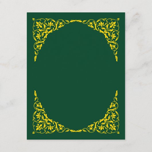 Emerald Elegance Wedding Menu (Dos)