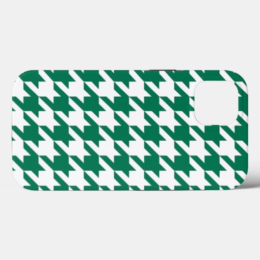 Emerald Elegant Houndstooth Case-Mate iPhone Case (Achterkant (horizontaal))
